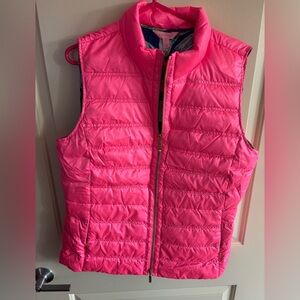 Lilly Pulitzer puffer vest NWT pink sunset XL